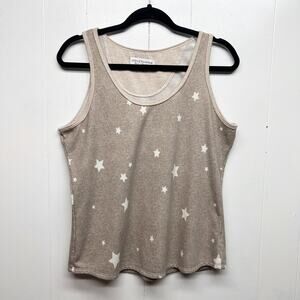 Live Love Lounge Star Print Women's Tank Sweater Size XL Stretch
